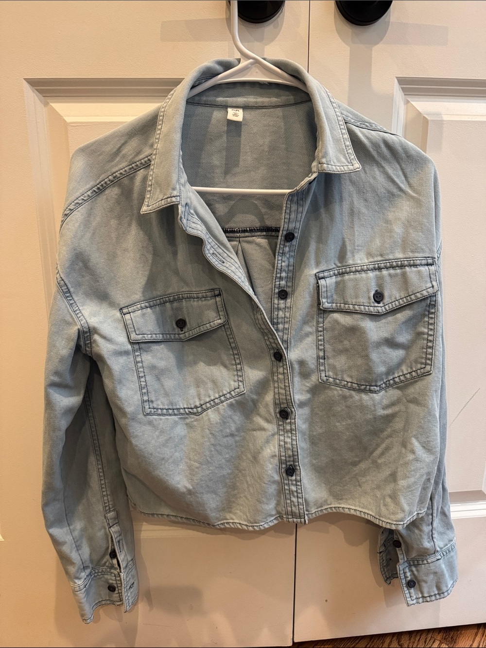 bp Light Wash Denim Jacket in Faded Blue